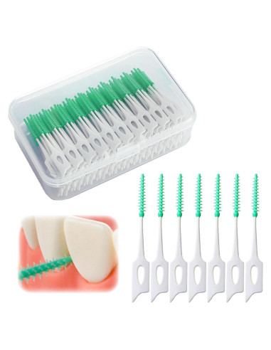 Cepillos de Dientes de Silicona Ndzefan 160 Piezas Verde