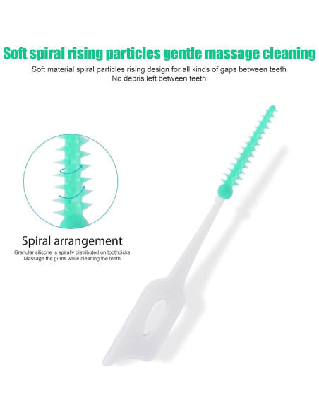 Cepillos de Dientes de Silicona Ndzefan 160 Piezas Verde