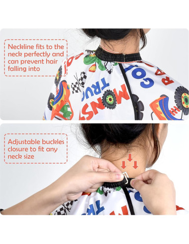 Capa de Corte de Cabello para Niños FaHaner Caricatura 91x91 cm