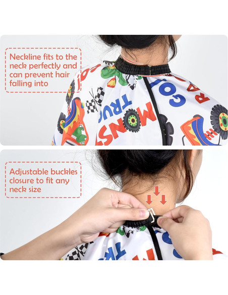 Capa de Corte de Cabello para Niños FaHaner Caricatura 91x91 cm