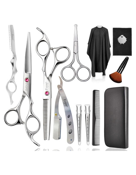 Kit de Tijeras de Barbero Fcysy 13 Piezas Profesional