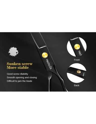 Juego de tijeras de peluquería Hecho.Ds 12 piezas profesional