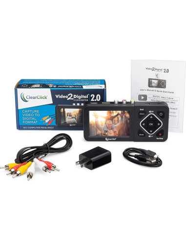 Convertidor de Video a Digital ClearClick 2.0 - Graba VHS y DVD