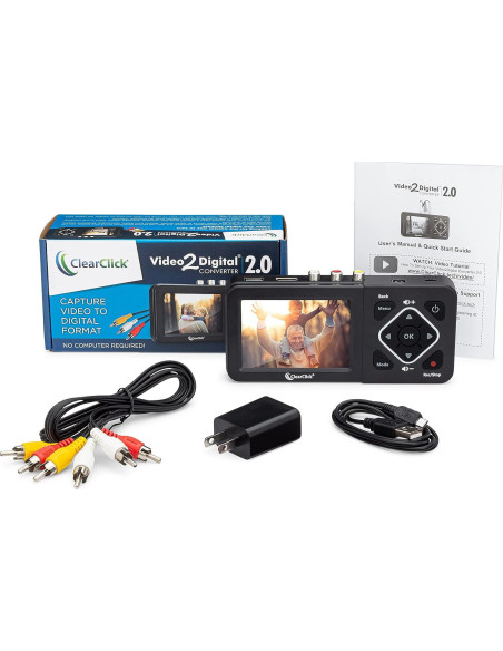 Convertidor de Video a Digital ClearClick 2.0 - Graba VHS y DVD