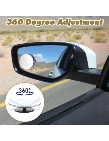 Espejos de Punto Ciego Yolev 4.9cm Autoadhesivos 6 Pcs