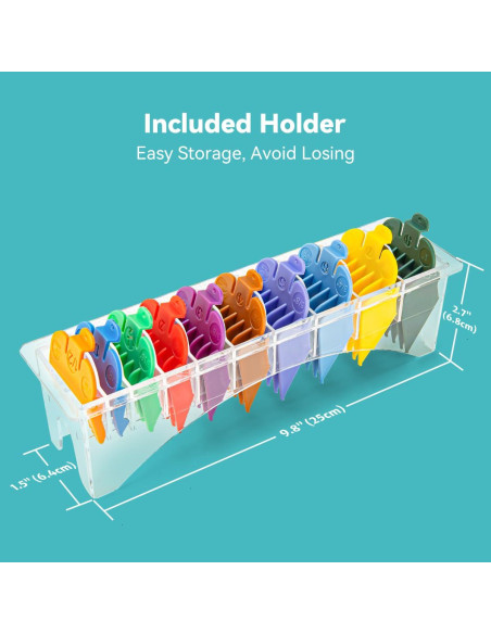 10 Protectores Cortadora de Cabello LAVEST Guías de Corte