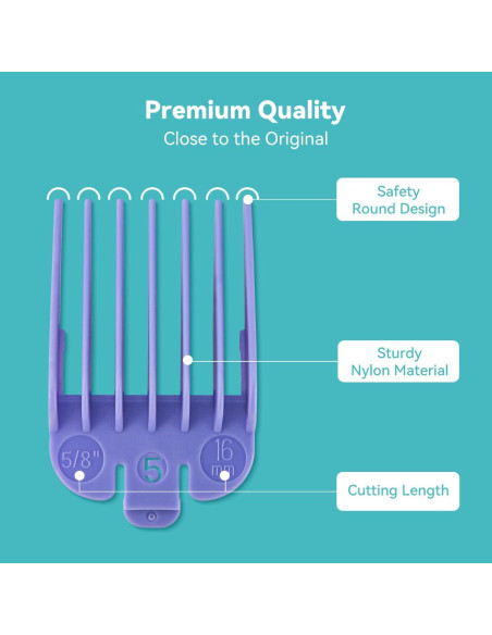 10 Protectores Cortadora de Cabello LAVEST Guías de Corte