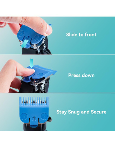 10 Protectores Cortadora de Cabello LAVEST Guías de Corte