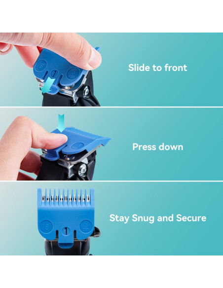 10 Protectores Cortadora de Cabello LAVEST Guías de Corte