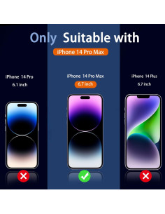 Protector de Pantalla Privado Ferilinso para iPhone 14 Pro Max 6.7" 2