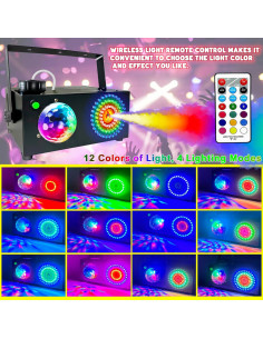 Máquina de Humo B-Round+Ball 600W 2000 CFM LED 72 Luces 2