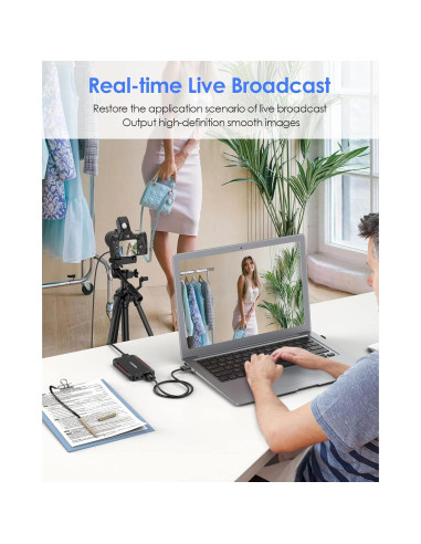 Tarjeta Captura Video LENTION V90 1080p HDMI USB 3.0