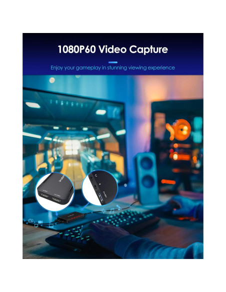 Tarjeta Captura Video LENTION V90 1080p HDMI USB 3.0