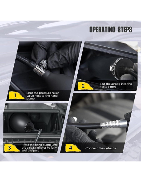 Válvula de aire inflable OURANTOOLS para pruebas de humo