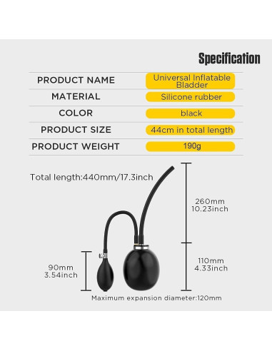 Válvula de aire inflable OURANTOOLS para pruebas de humo