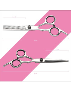 Kit Profesional de Tijeras de Corte de Cabello Fcysy 7 Pcs 2