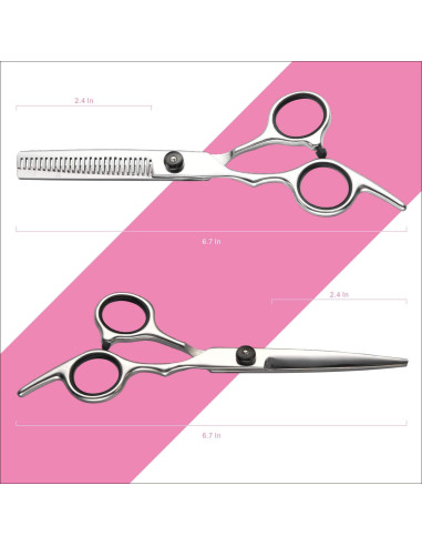 Kit Profesional de Tijeras de Corte de Cabello Fcysy 7 Pcs