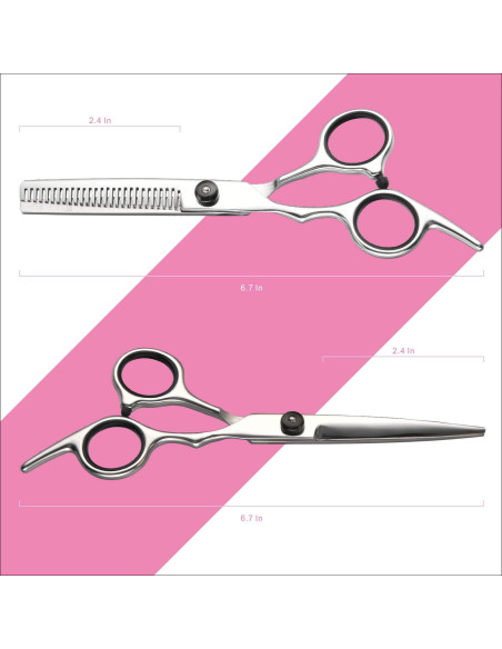 Kit Profesional de Tijeras de Corte de Cabello Fcysy 7 Pcs