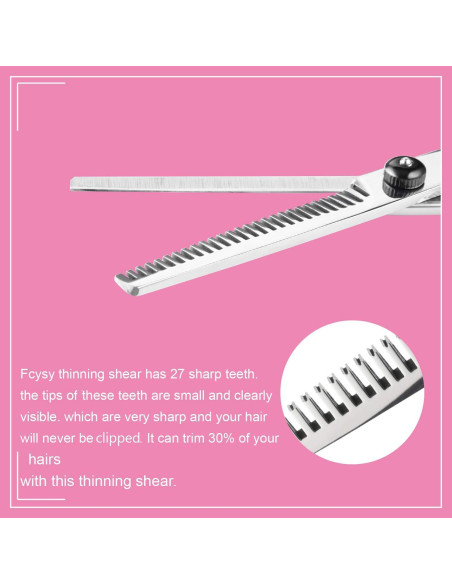 Kit Profesional de Tijeras de Corte de Cabello Fcysy 7 Pcs