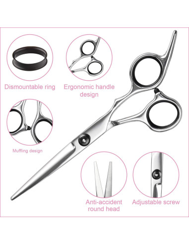 Kit Profesional de Tijeras de Corte de Cabello Fcysy 7 Pcs