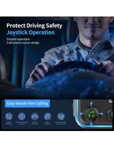 Transmisor FM Bluetooth 5.3 UNBREAKcable para coche, PD 20W 2