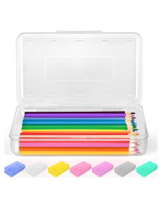 Estuche para Lápices SooEZ Transparente con Stickers