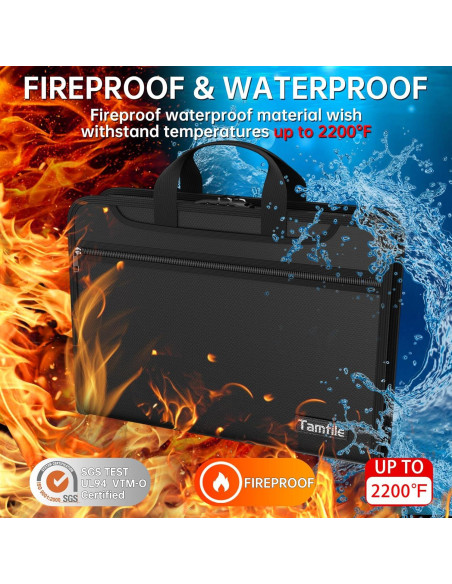 Organizador de Archivos Acordeón Ignífugo Tamfile 13 Bolsillos A4 Organizador de Archivos Acordeón Ignífugo Tamfile 13 Bolsillos A4