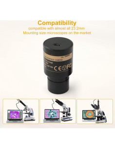 Cámara Digital 1.3MP SNM SWA-EP1 para Microscopios 2