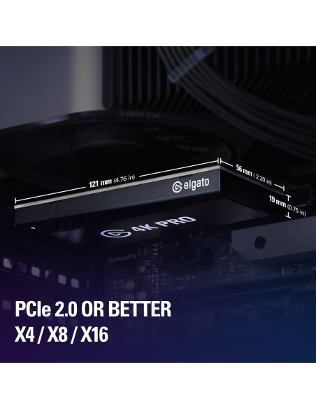 Tarjeta de Captura Interna Elgato 4K Pro - 8K60 Passthrough