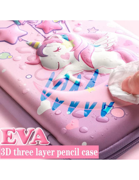 Estuche de Lápices JYPLKCMT Rosa 3D Gran Capacidad