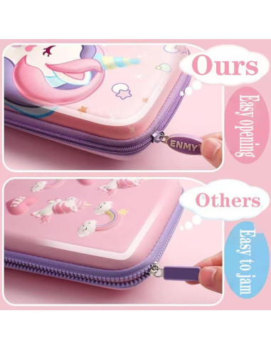 Estuche de Lápices JYPLKCMT Rosa 3D Gran Capacidad