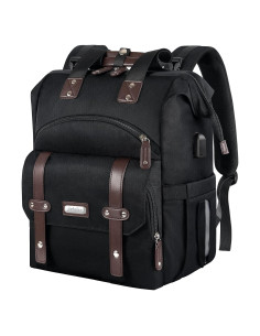 Mochila de Pañales Jiefeike 20L USB Impermeable Negra