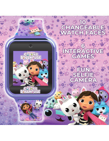 Reloj inteligente Gabby's Doll House Accutime púrpura