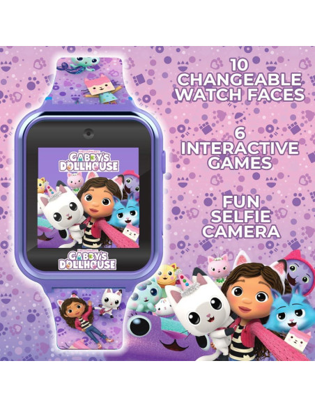 Reloj inteligente Gabby's Doll House Accutime púrpura