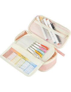 Estuche de Lápices YOKUMA Rosa Gran Capacidad Kawaii 2