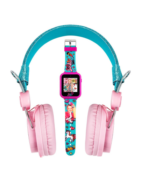 Set Auriculares y Reloj Inteligente JoJo Siwa - Rosa y Azul