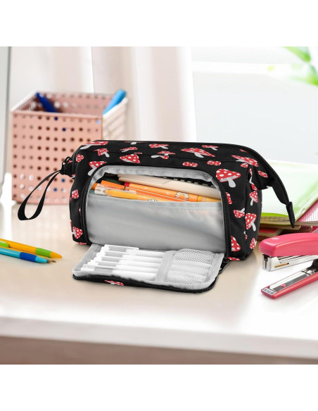 Estuche de Lápices DEHOZO Hongos con Lunares 24x9.5x15 cm