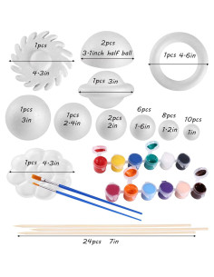 Kit de 72 Piezas Sistema Solar FFchuanhe - Espuma y Pintura 2