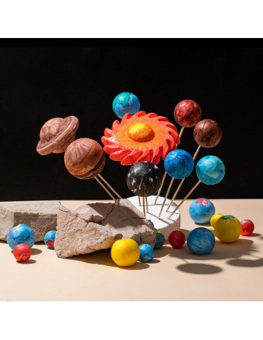 Kit de 72 Piezas Sistema Solar FFchuanhe - Espuma y Pintura