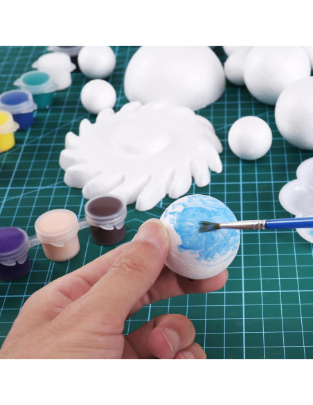 Kit de 72 Piezas Sistema Solar FFchuanhe - Espuma y Pintura