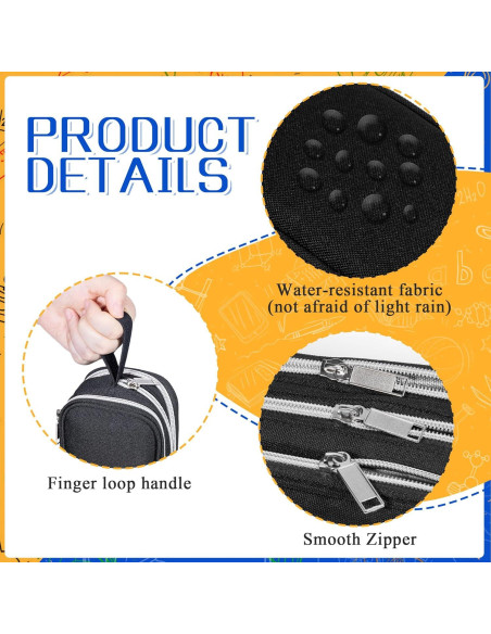 Estuche de Lápices BOMENNE Negro 3 Compartimentos 22x9x8 cm Estuche de Lápices BOMENNE Negro 3 Compartimentos 22x9x8 cm