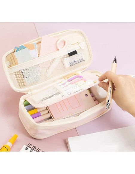 Estuche de Lápiz Grande AY-02 Colorido Organizador 21.5x7x9 cm