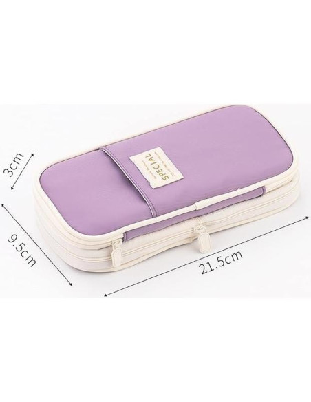 Estuche de Lápiz Grande AY-02 Colorido Organizador 21.5x7x9 cm