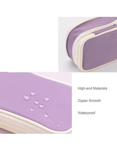 Estuche de Lápiz Grande AY-02 Colorido Organizador 21.5x7x9 cm