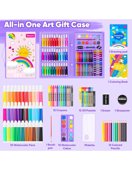 Set de Arte iBayam 149 Piezas Dibujo y Pintura