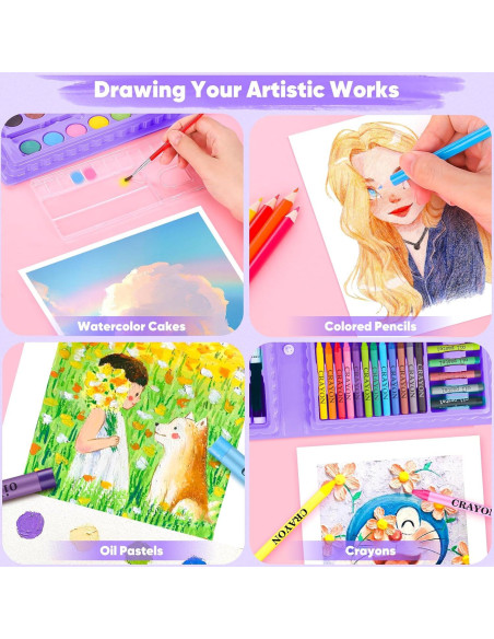 Set de Arte iBayam 149 Piezas Dibujo y Pintura