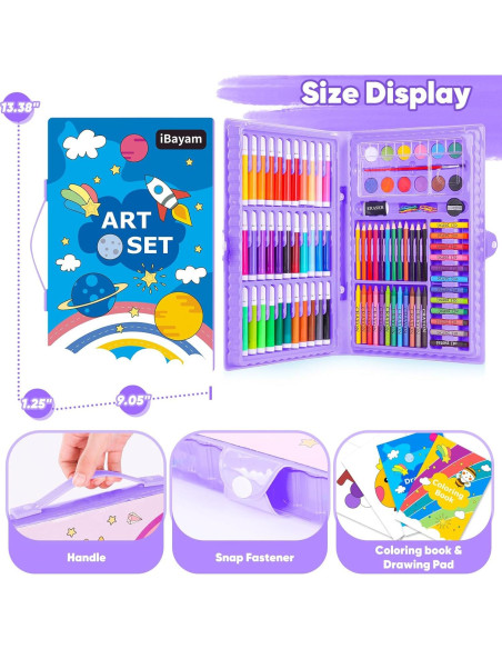 Set de Arte iBayam 149 Piezas Dibujo y Pintura