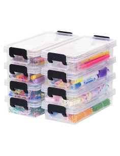 Caja de Lápices ITYLIFE 8 Piezas Transparente Apilable