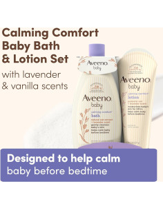 Set de Baño y Loción Calmante Aveeno Baby 2 Piezas 2