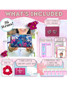 Kit de Viaje First Period Pal Pack | 24 Piezas | Flores 2